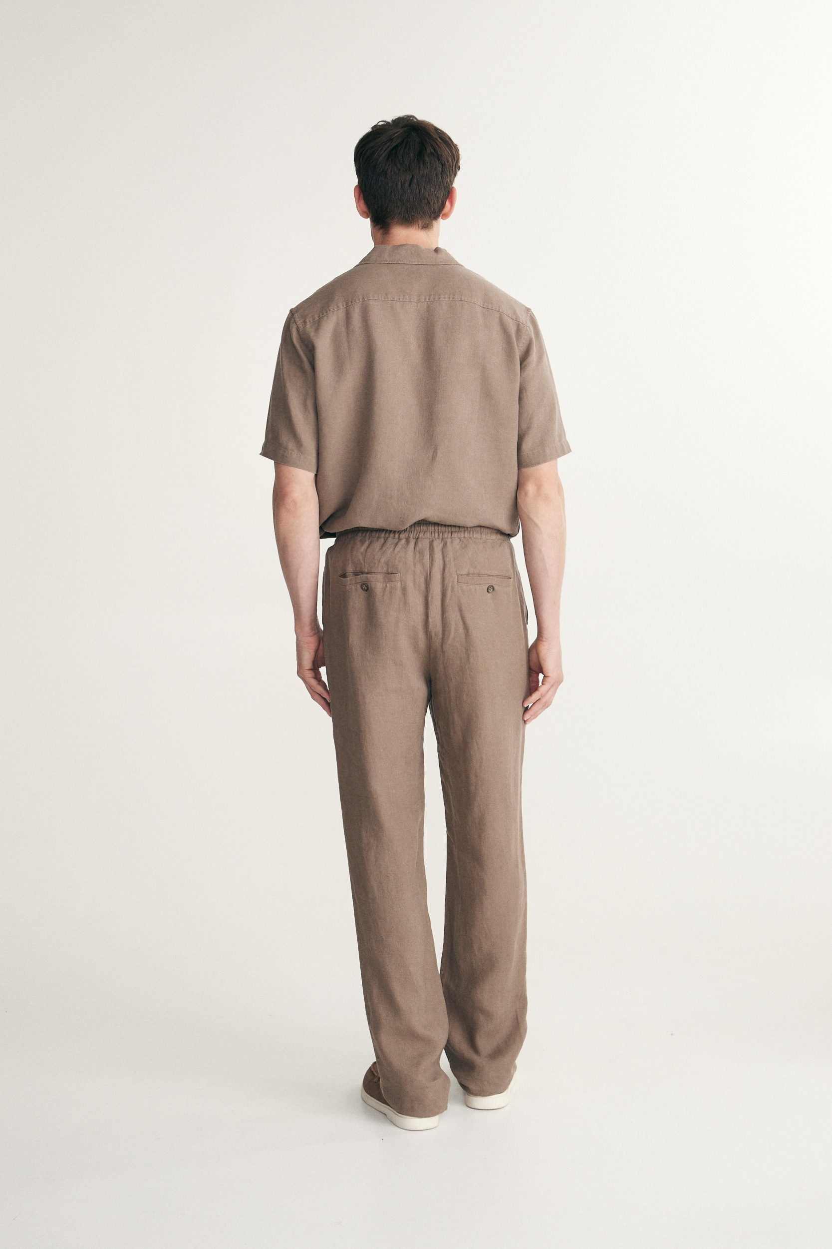 Linen pant with drawstring