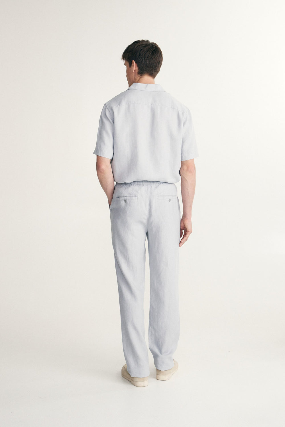 Linen pant with drawstring