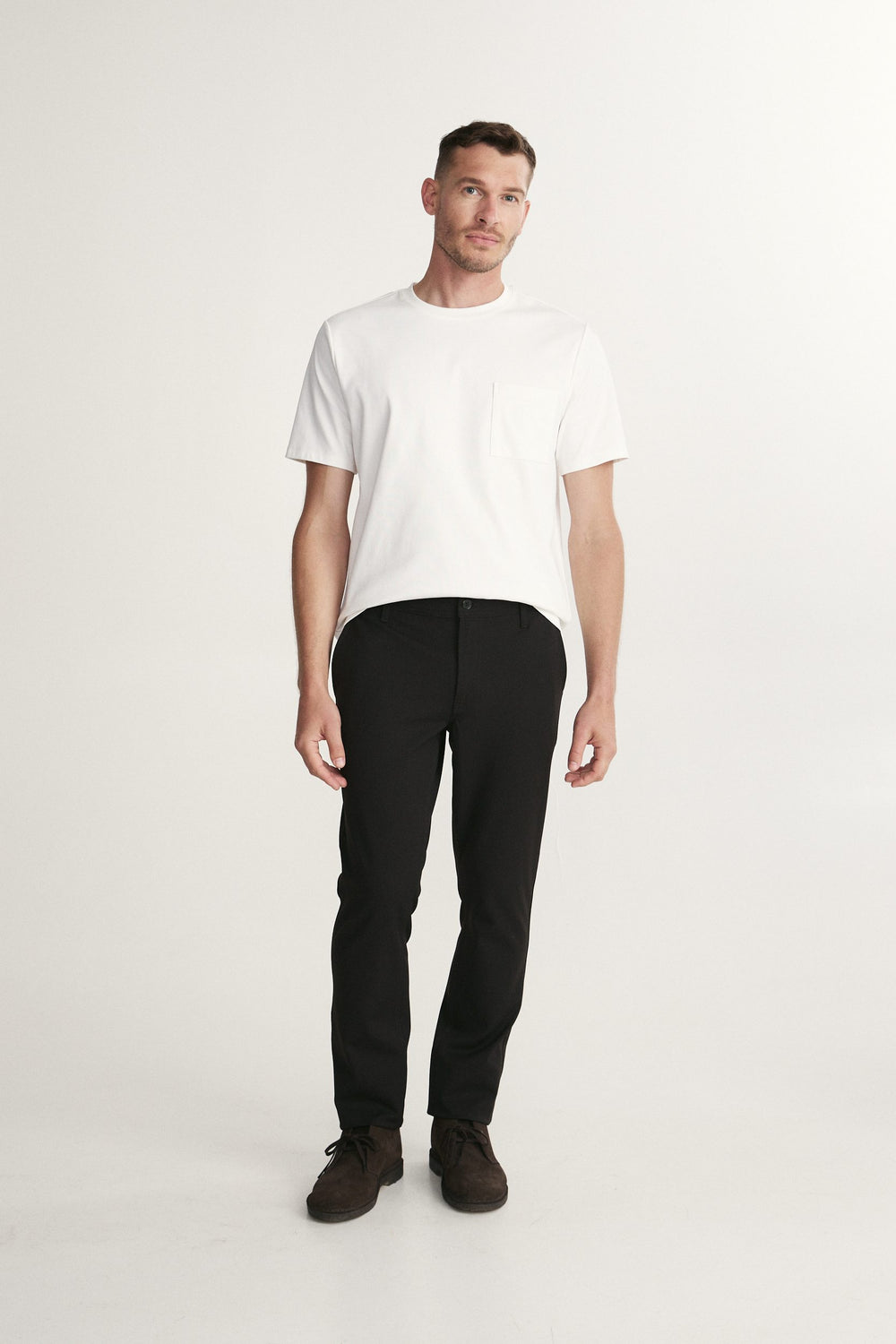 Solid Slim-Fit Pants