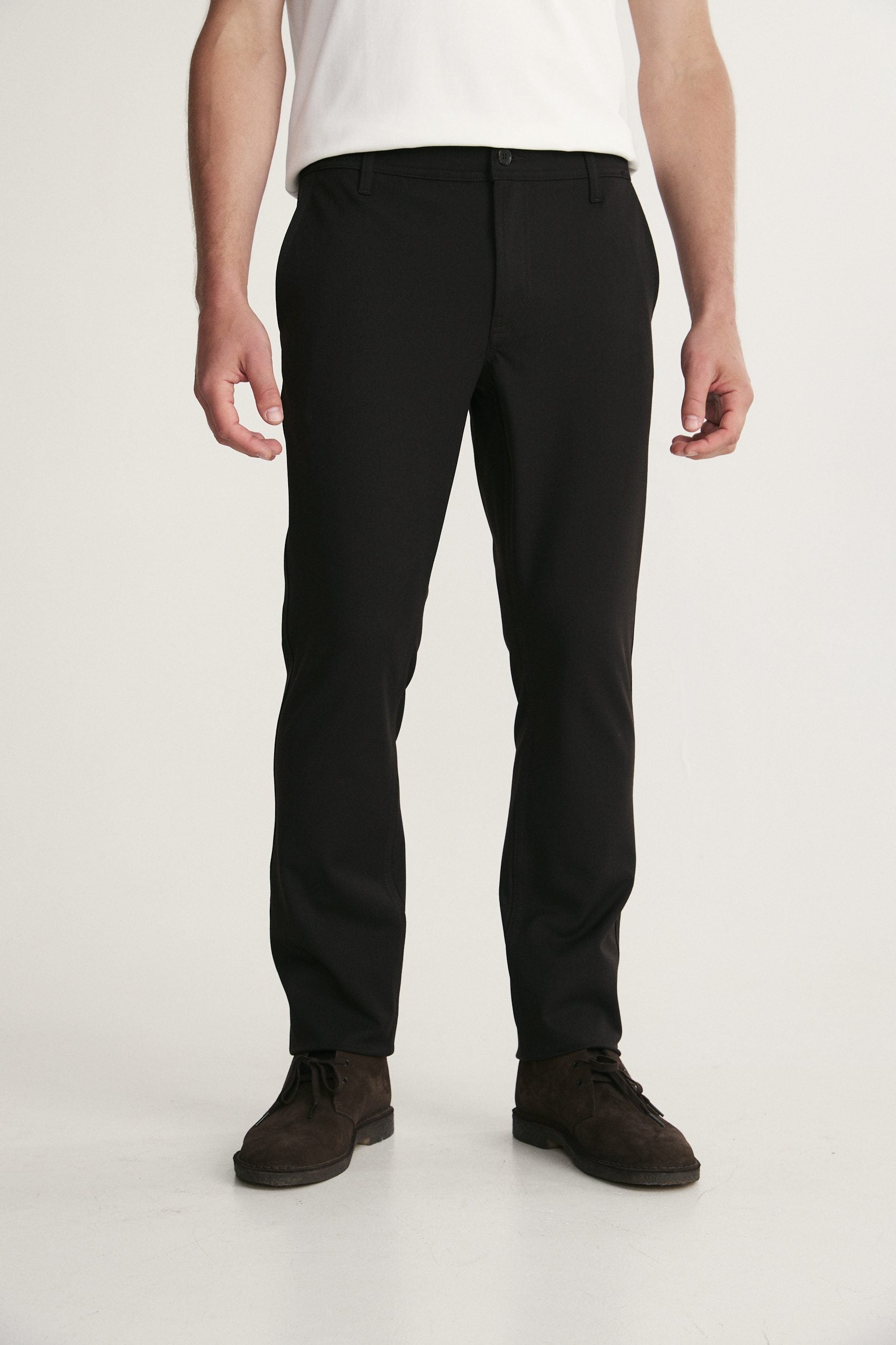 Solid Slim-Fit Pants
