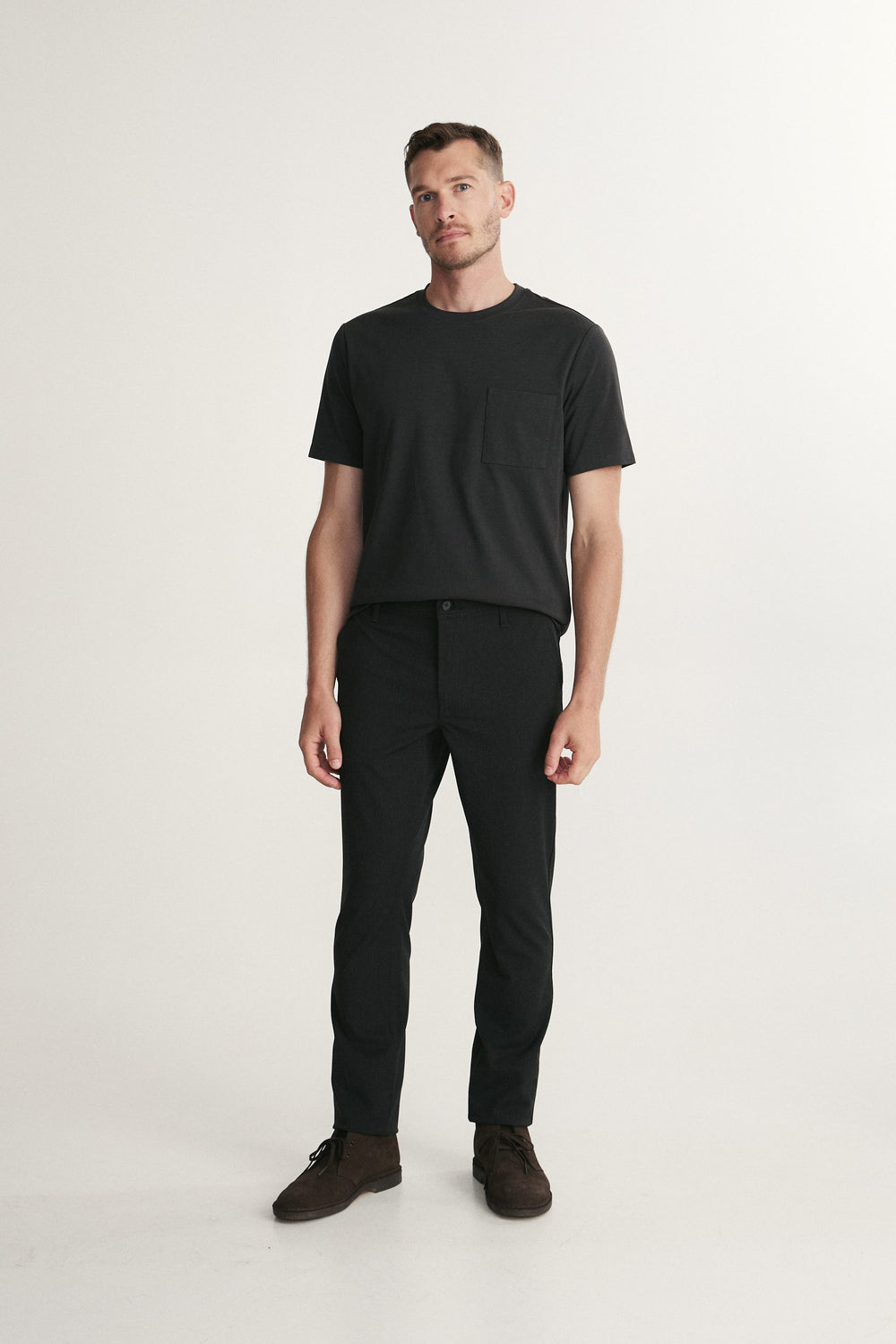 Solid Slim-Fit Pants