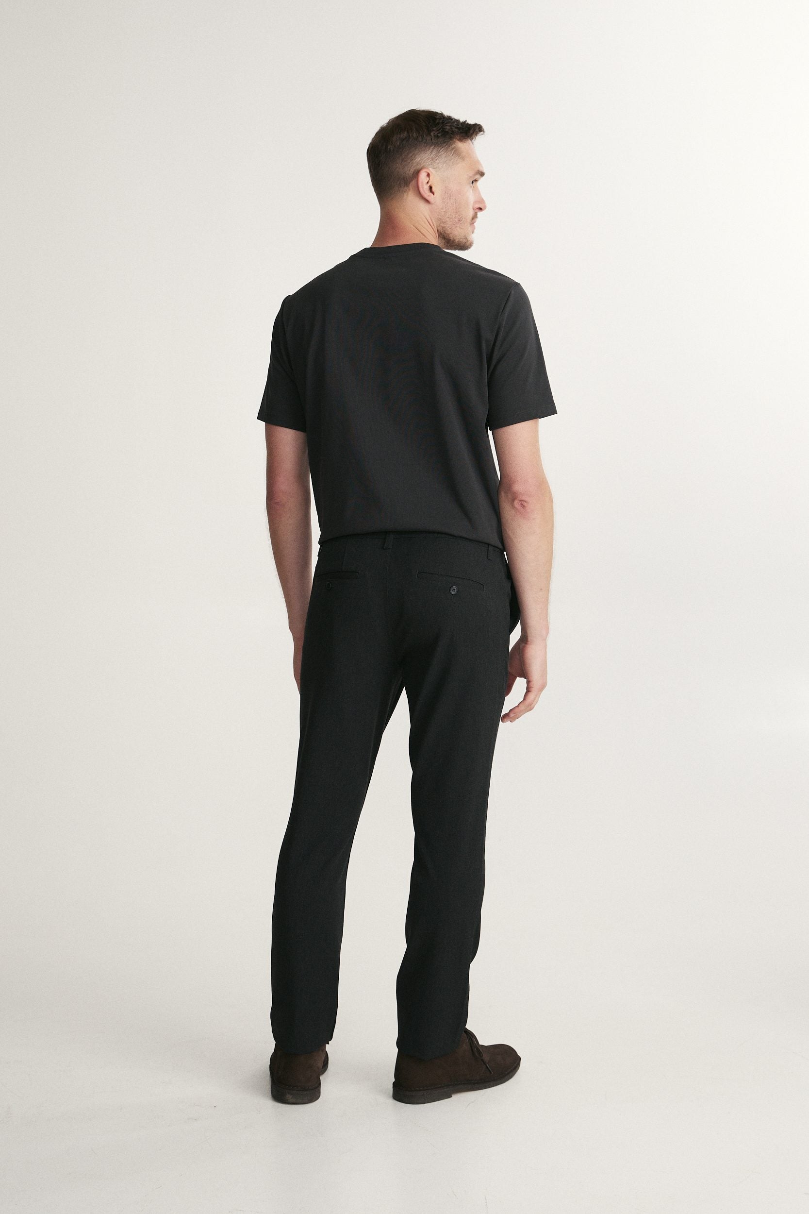Solid Slim-Fit Pants
