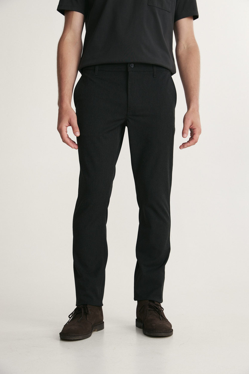 Solid Slim-Fit Pants