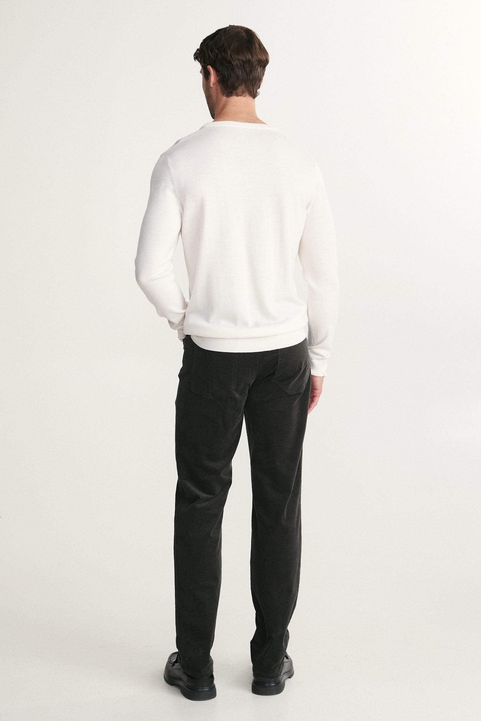 Pantalon étroit en velours côtelé
