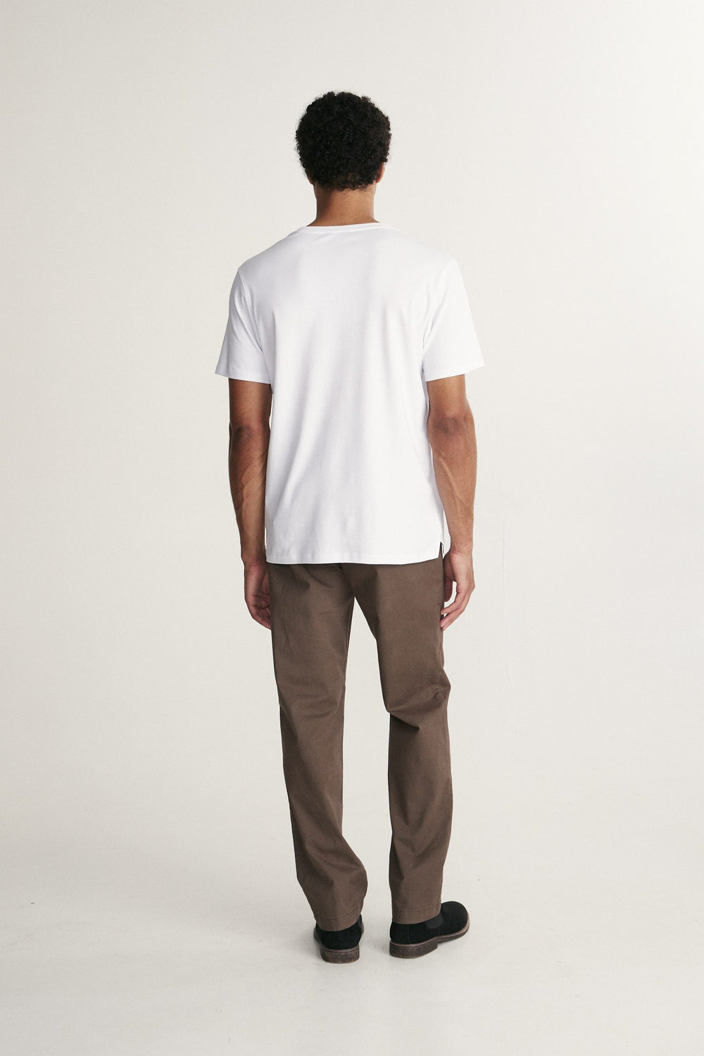 Pantalons jambe droite à taille élastique