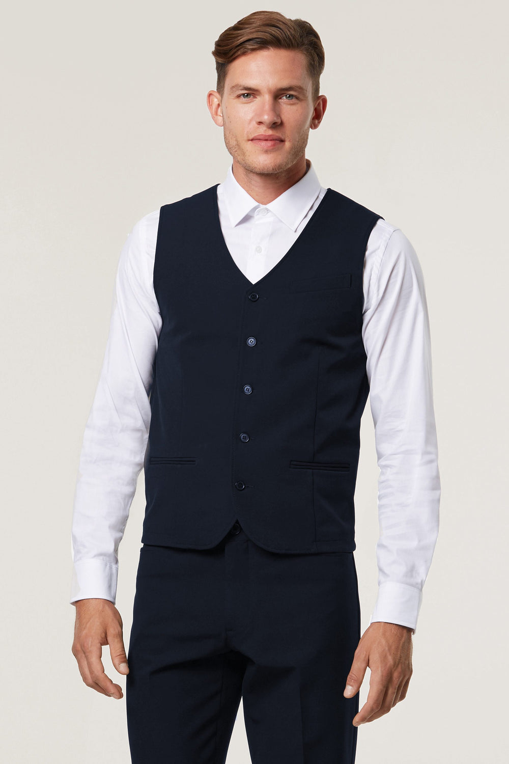 Corporate fitted vest