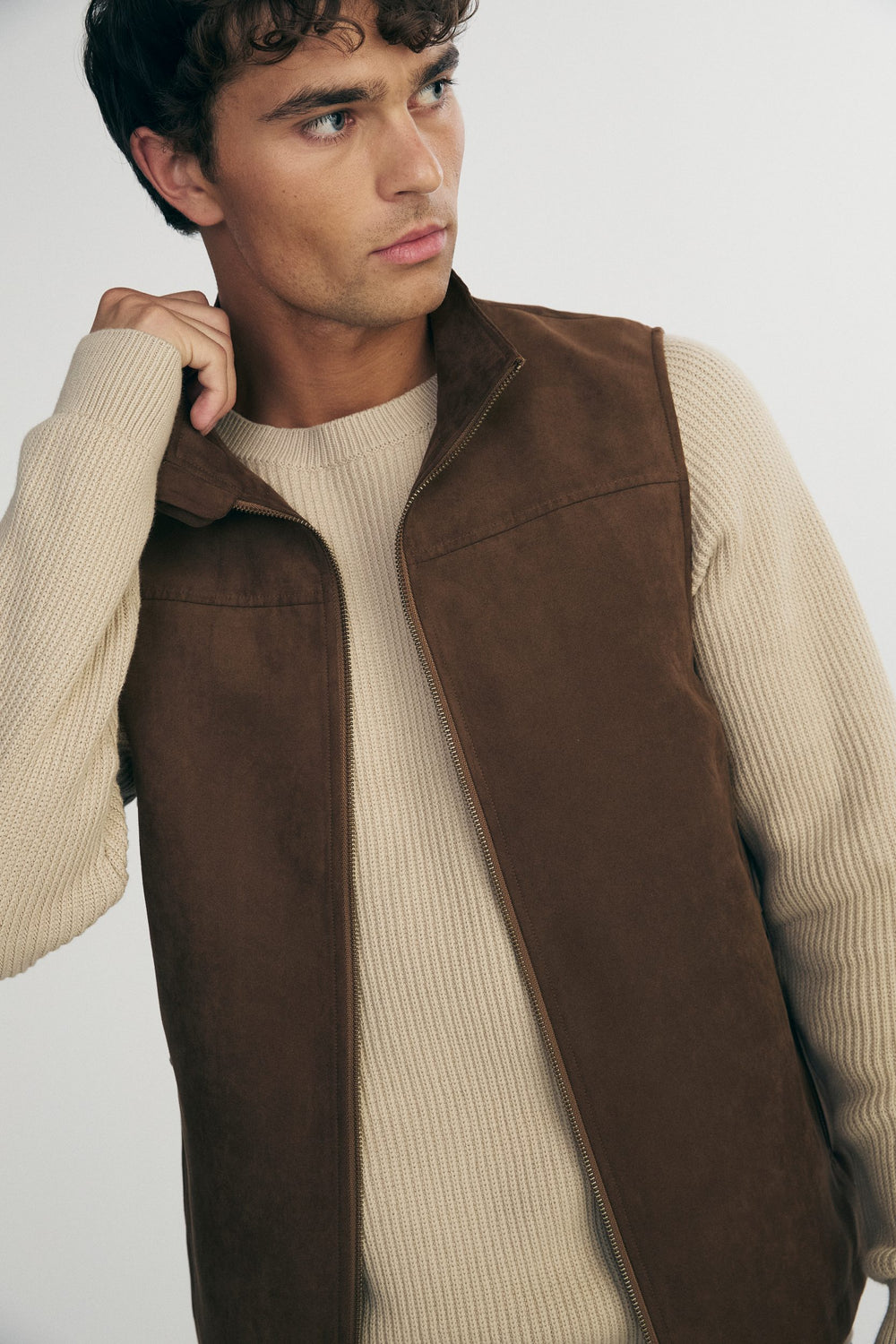 Vegan suede jacket