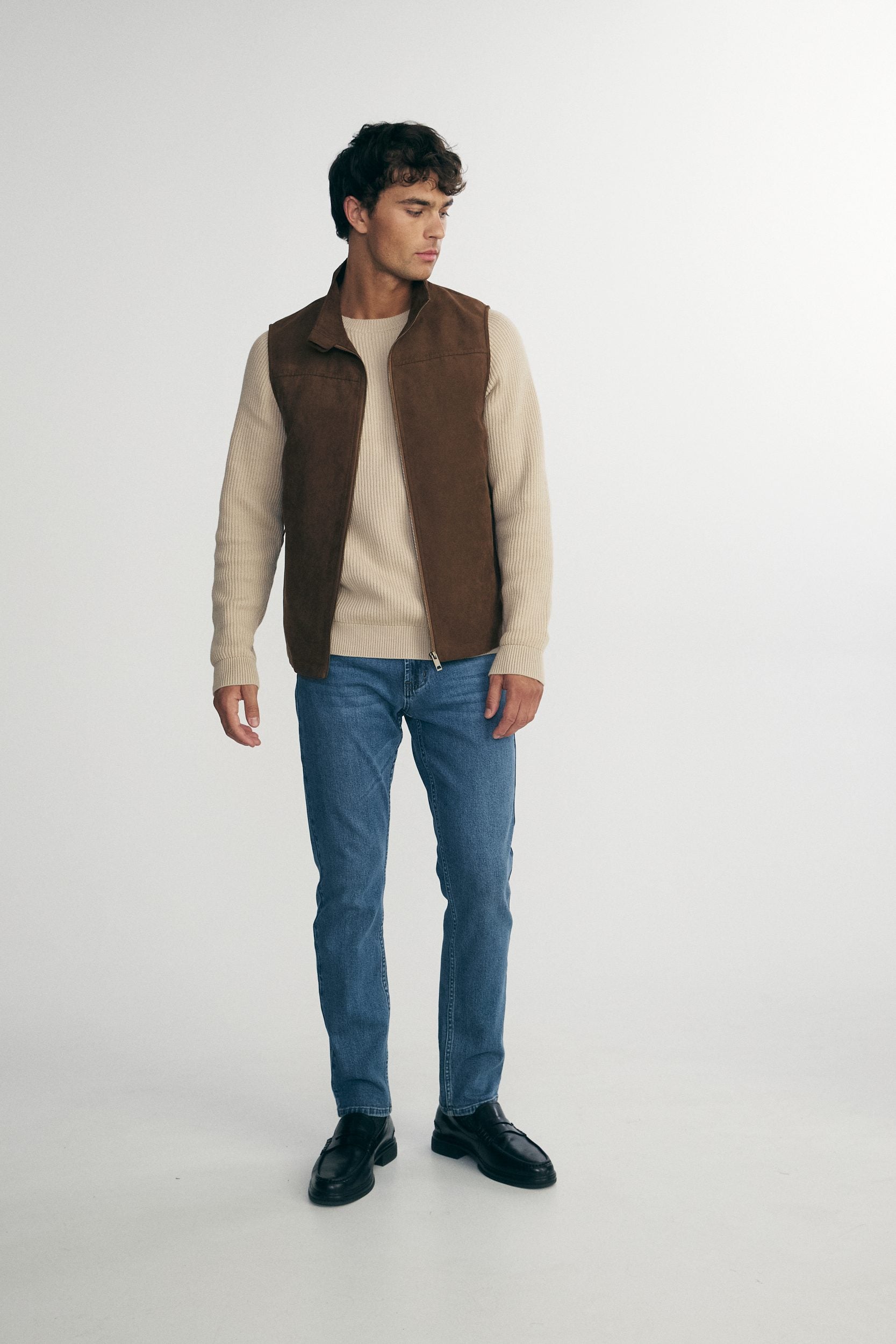 Vegan suede jacket