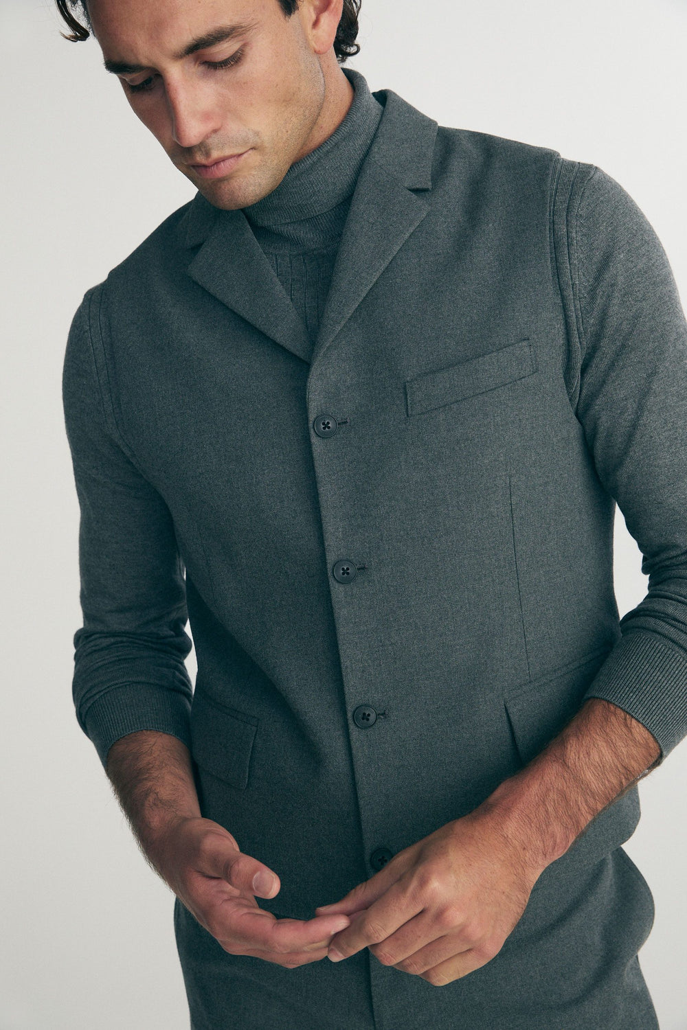 Veste en flanelle avec col