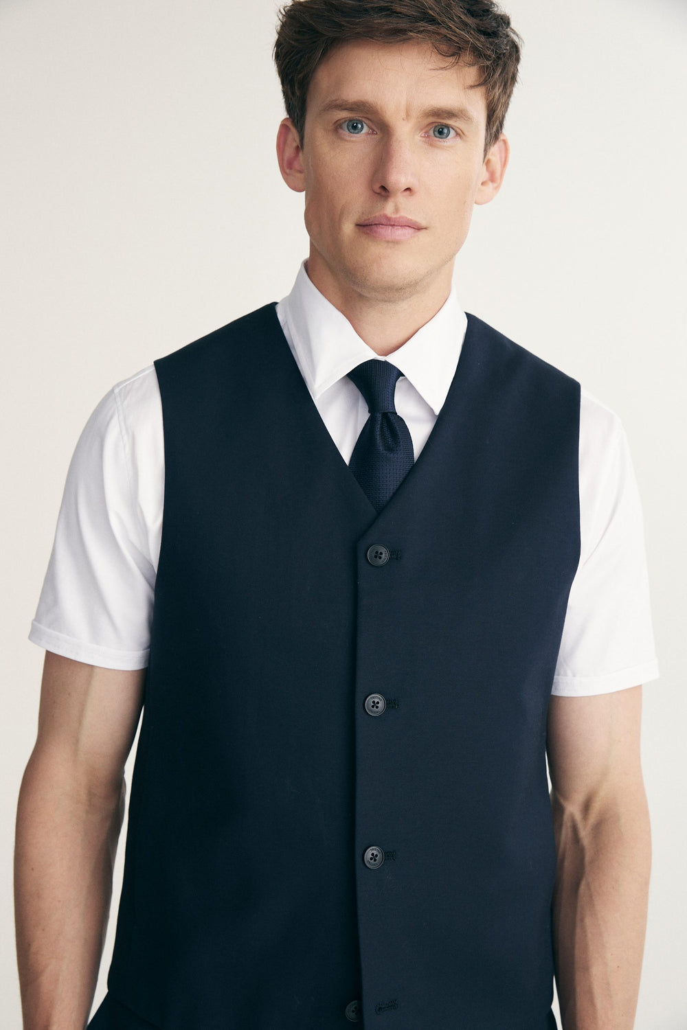 Veste unie semi-ajustée