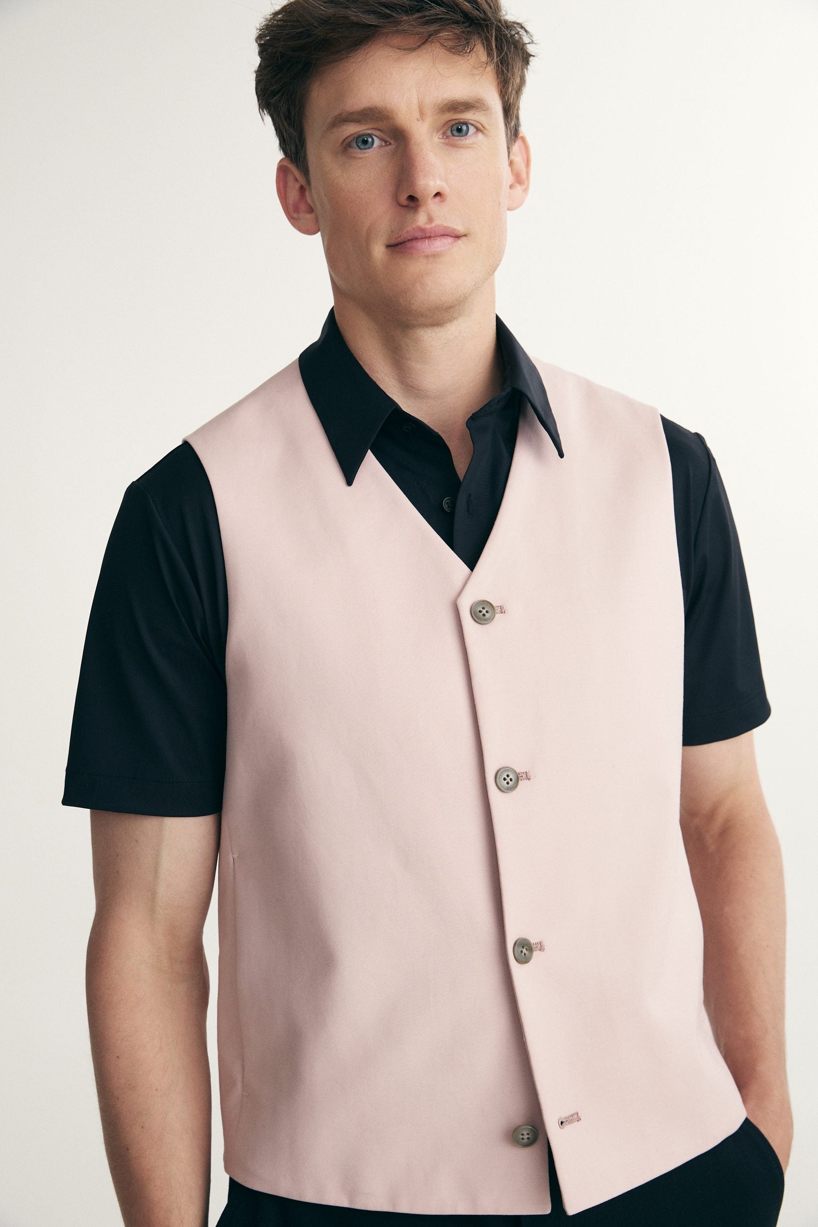 Veste unie semi-ajustée