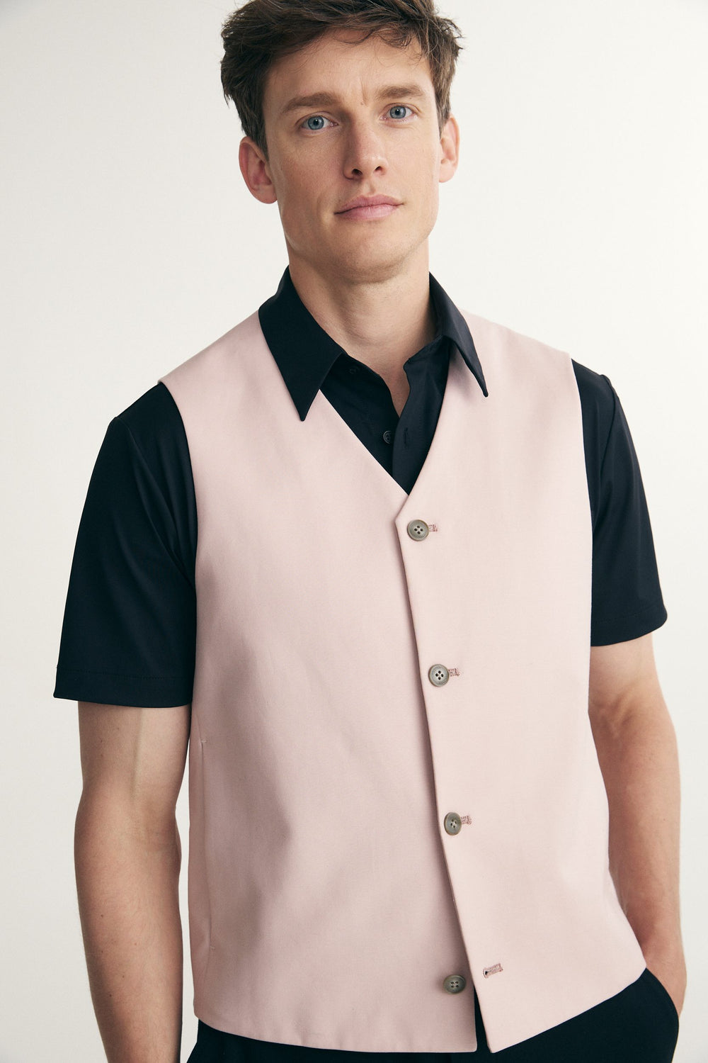 Veste unie semi-ajustée