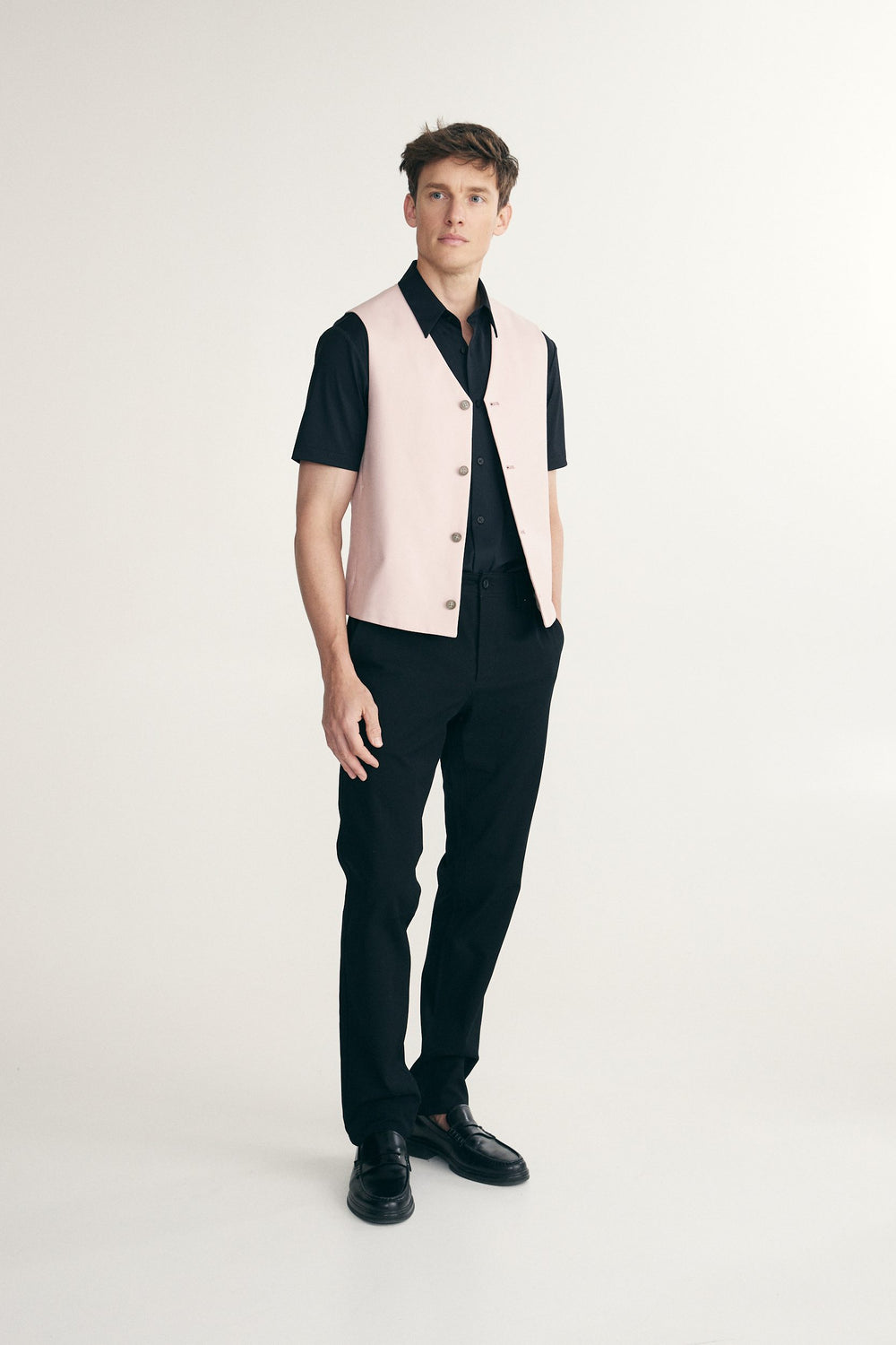 Veste unie semi-ajustée