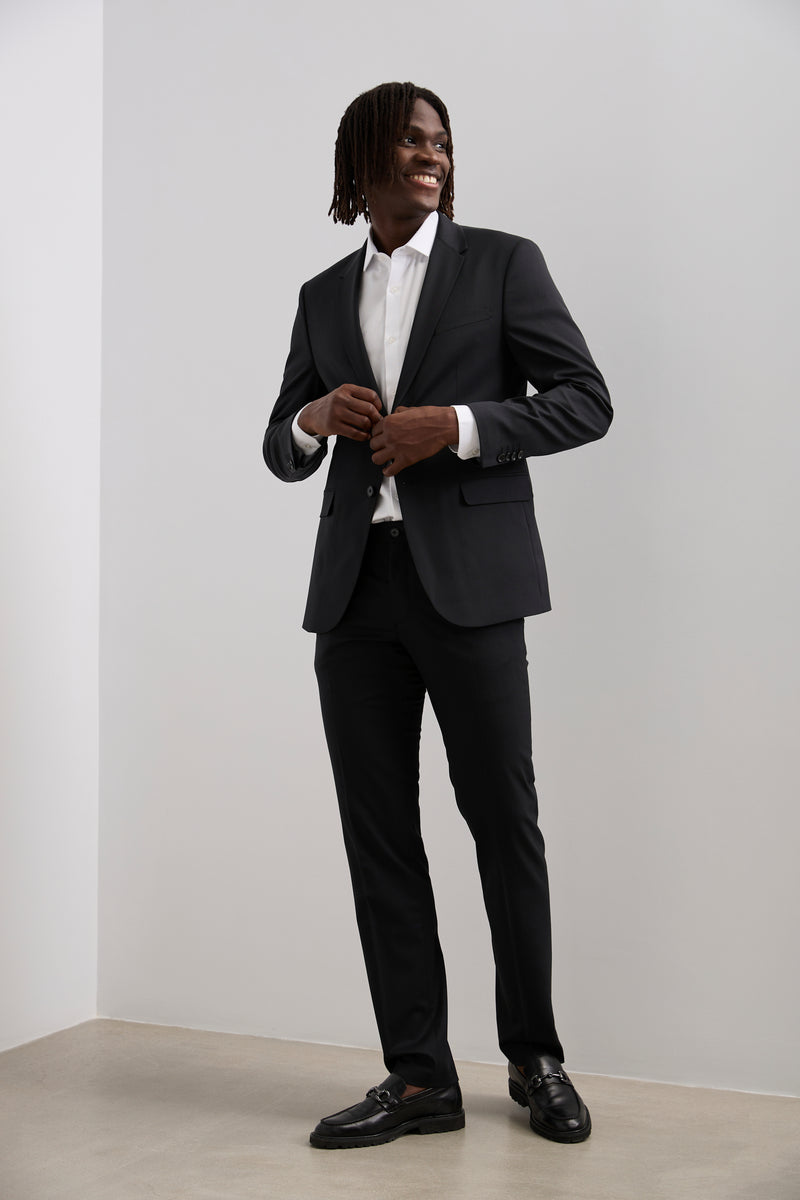 Travel Suit Fitted Long Blazer