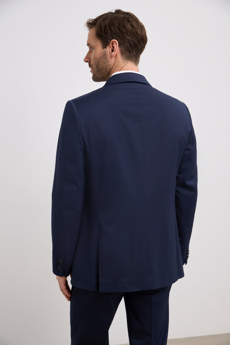 Travel Suit Fitted Long Blazer