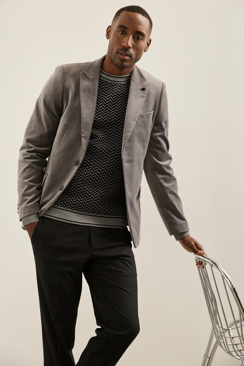 Velvet fitted hotsell blazer