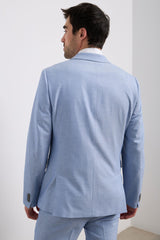 Extra fitted two tone blazer