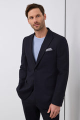 Solid colour fitted blazer