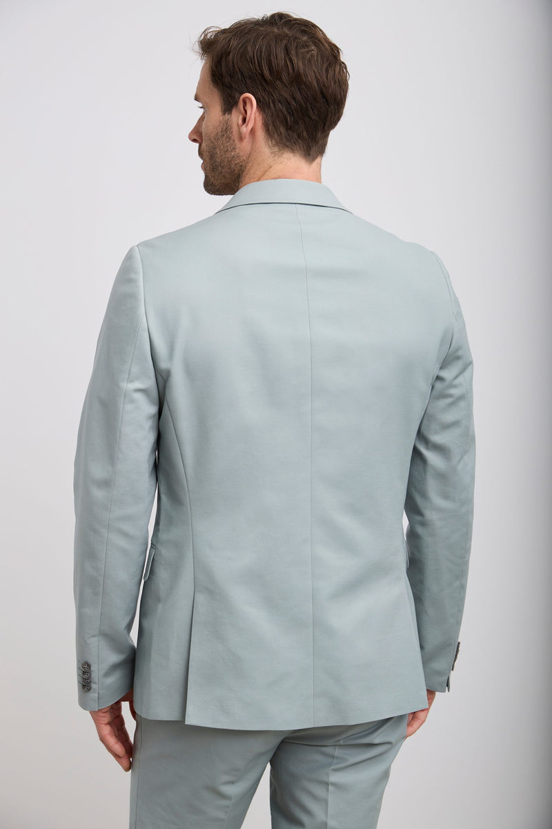 Solid colour extra-fitted blazer