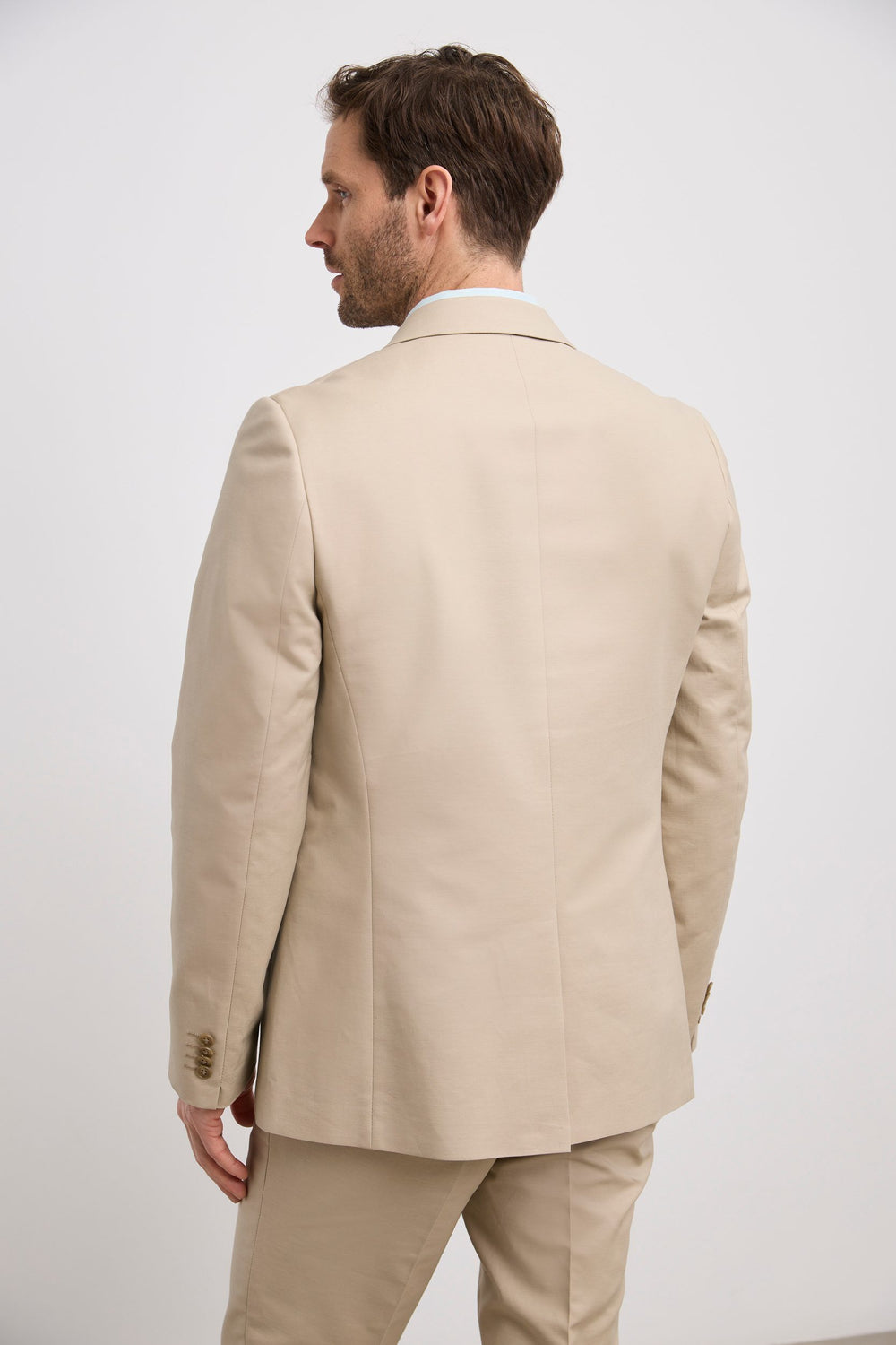 Veston ajusté uni