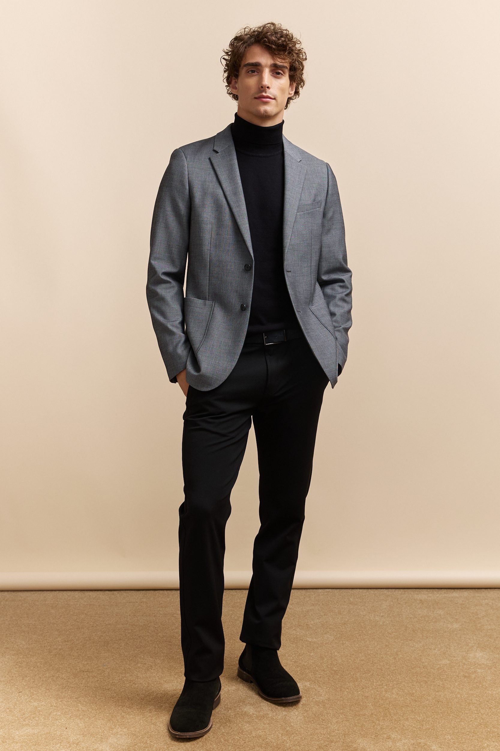 Veston Extra-ajusté poches appliquées