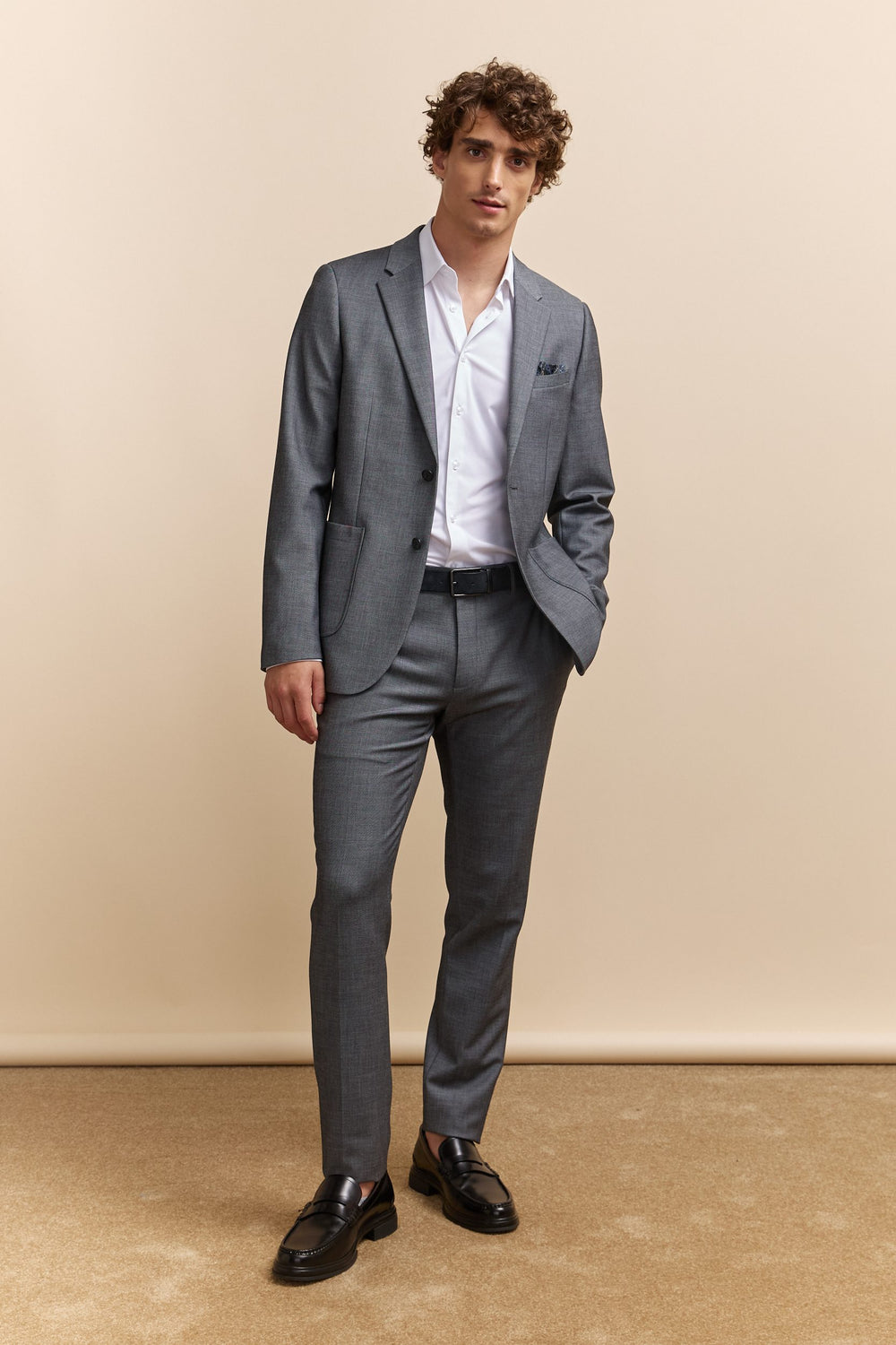 Veston Extra-ajusté poches appliquées