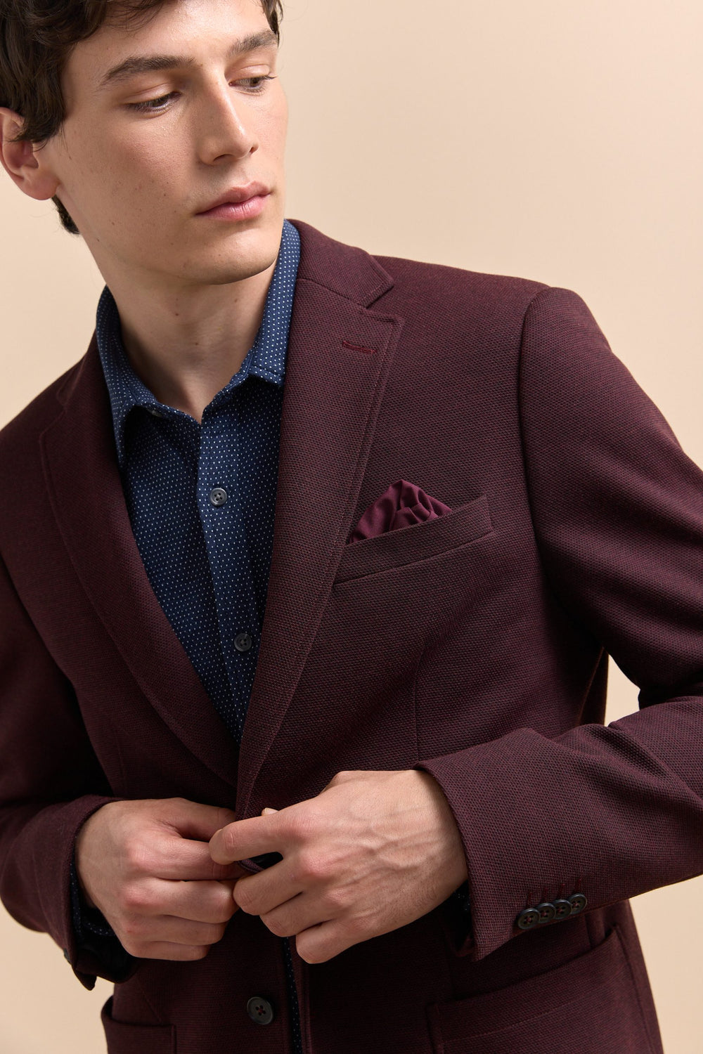 Veston de tricot fit Ajusté