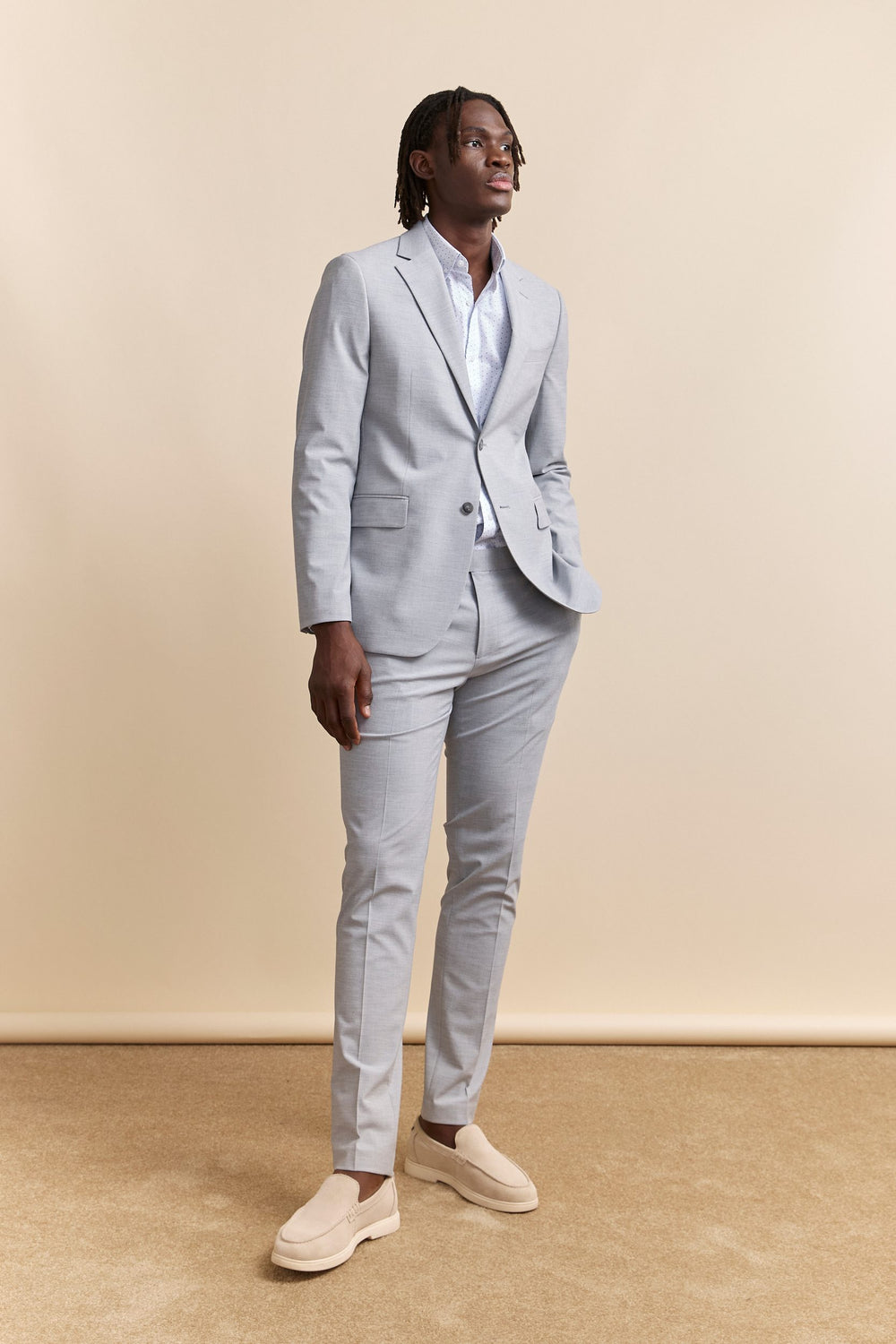 Veston uni extra-ajusté
