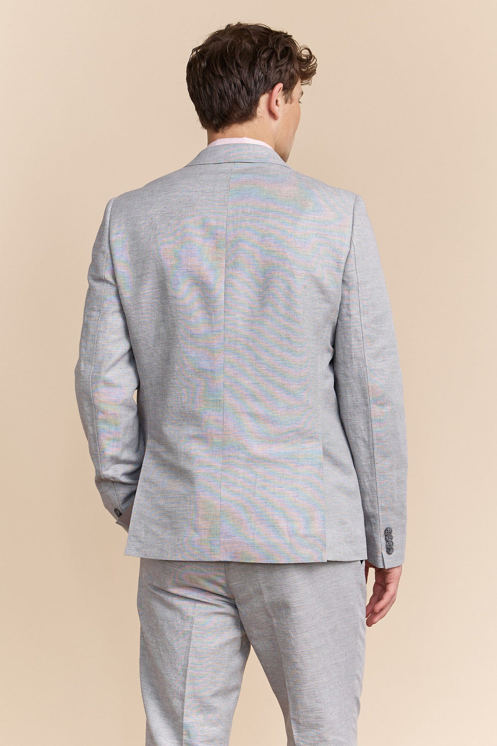 Fitted linen blazer