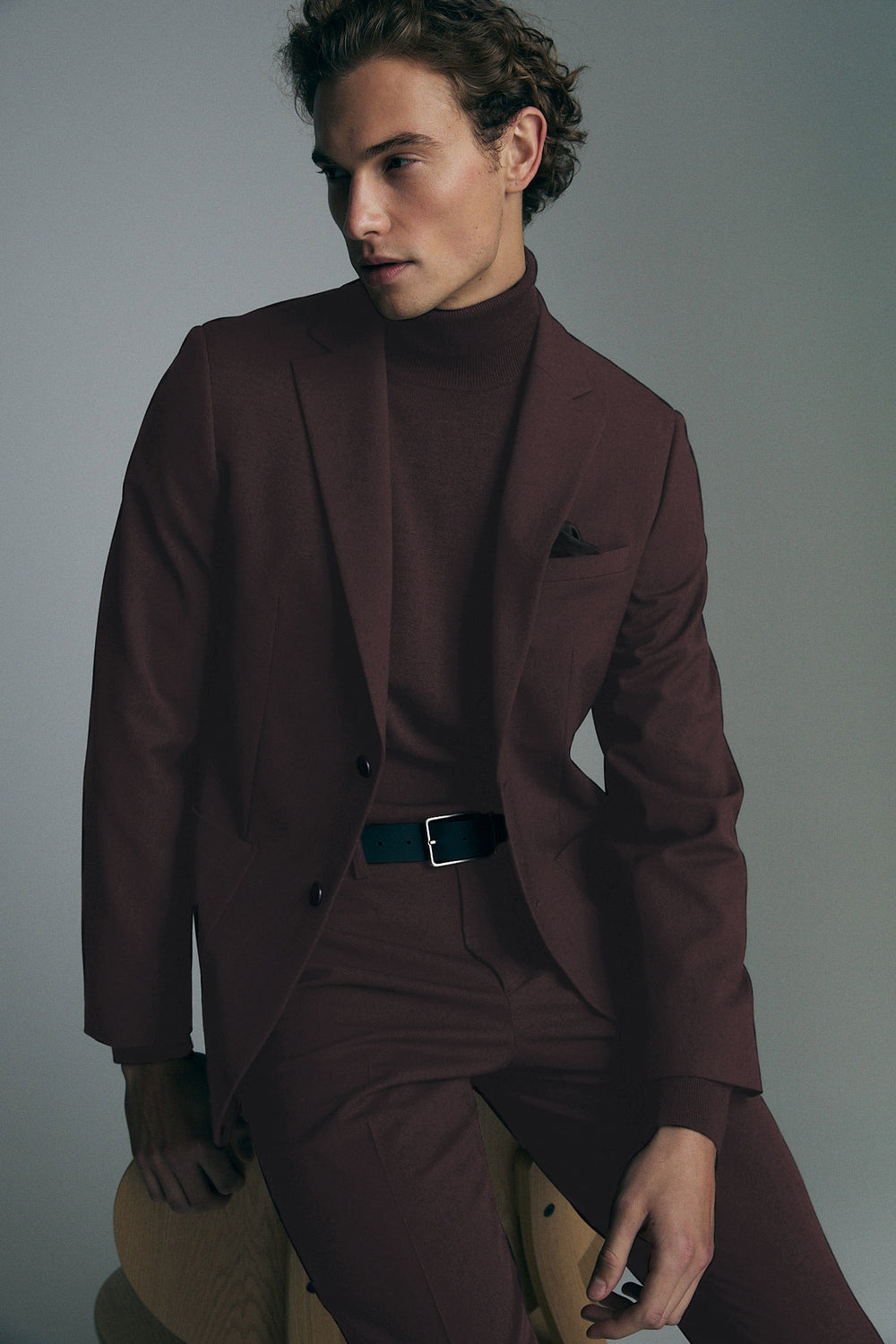 Burgundy blazer