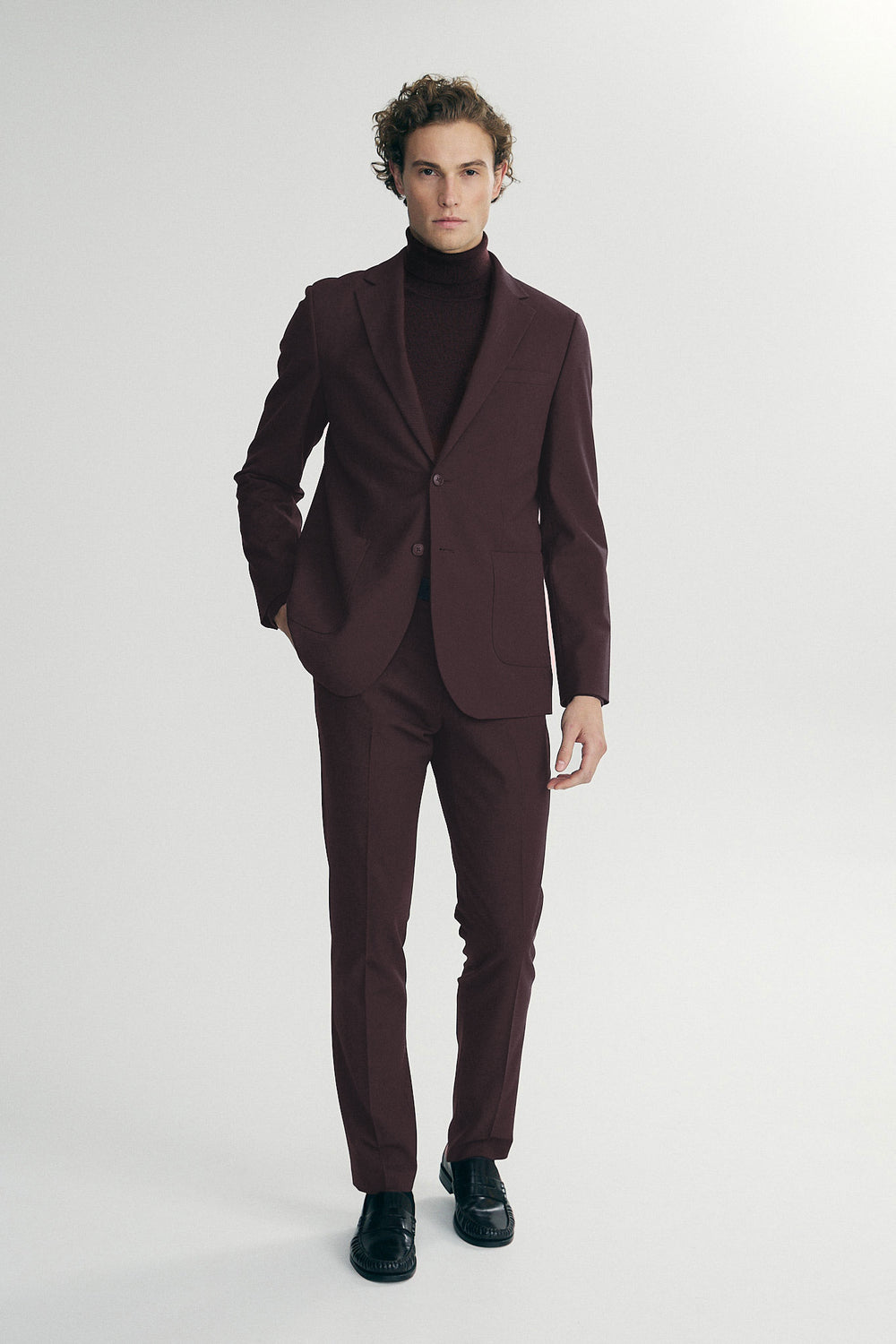 Burgundy blazer