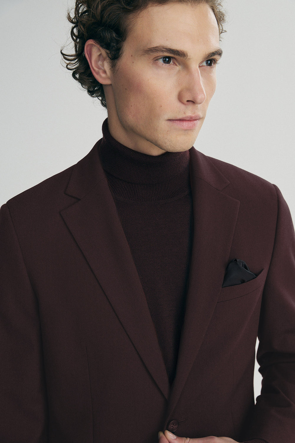 Burgundy blazer