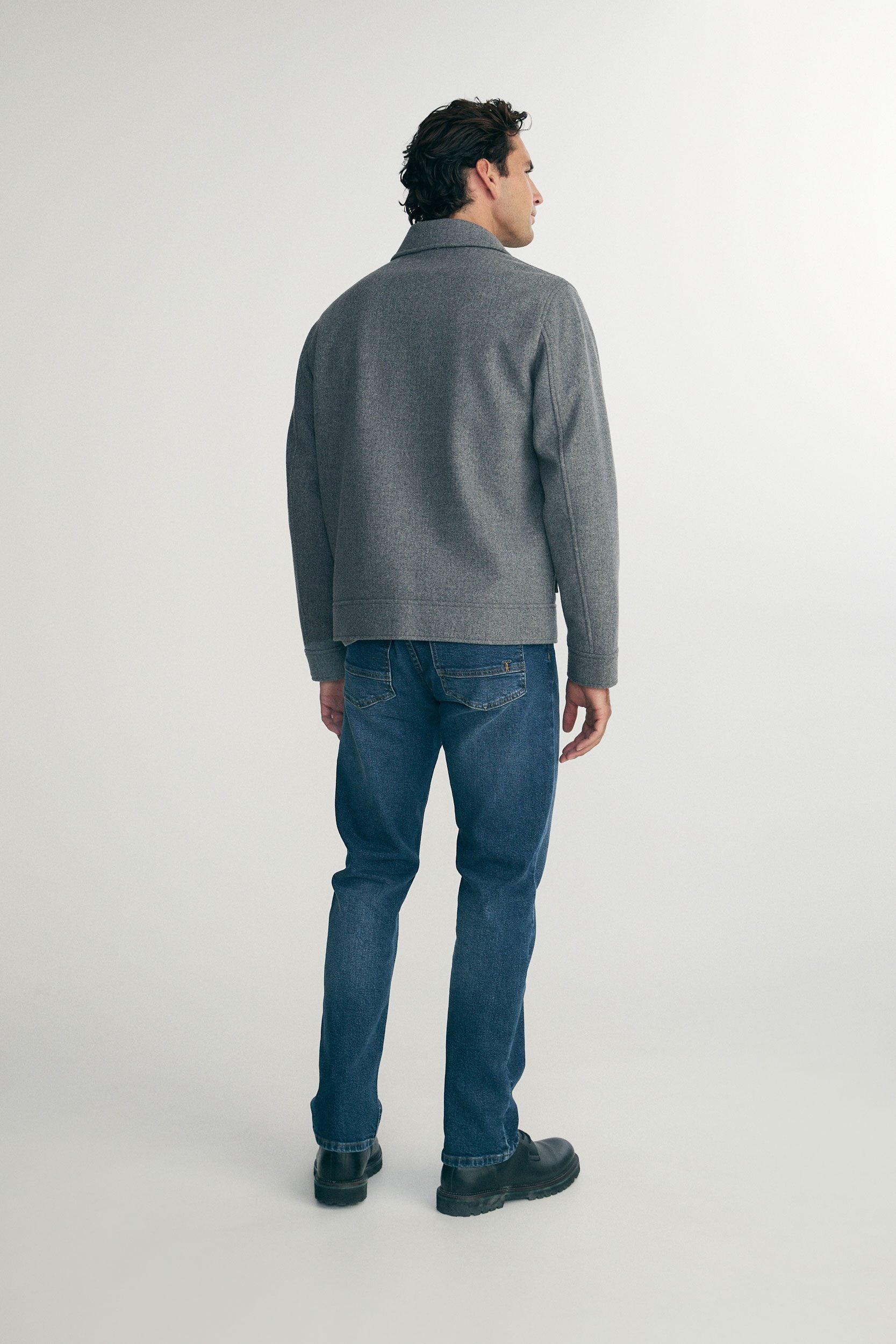Blouson en jersey feutré