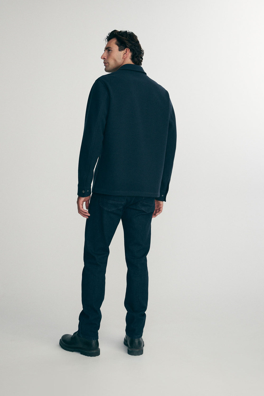 Felted jersey overshirt