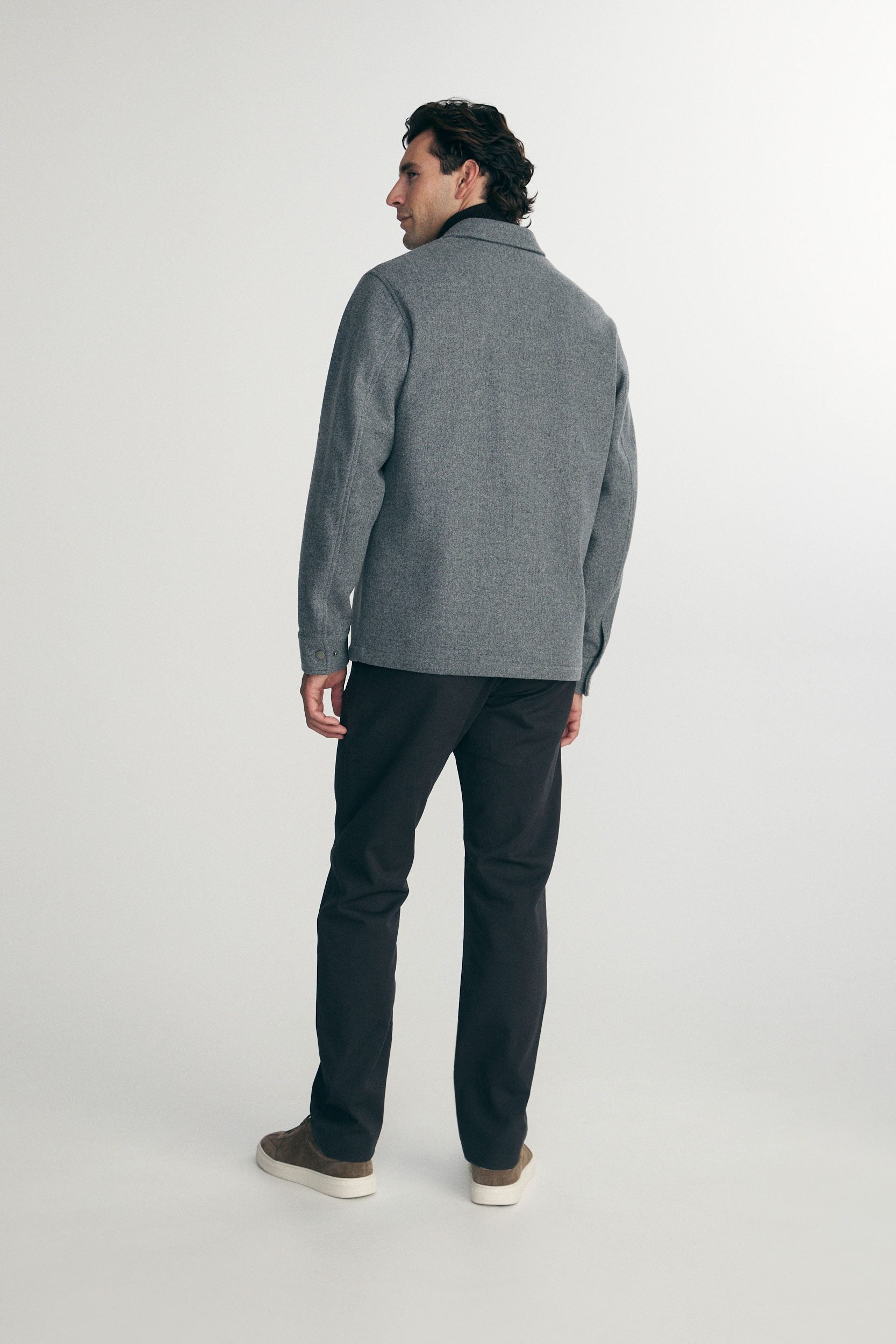 Felted jersey overshirt