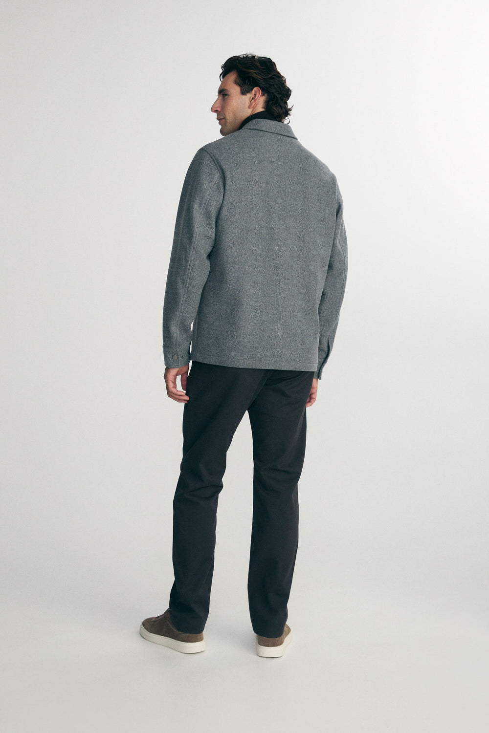 Felted jersey overshirt