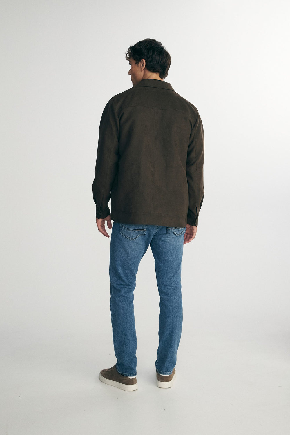 Vegan suede overshirt