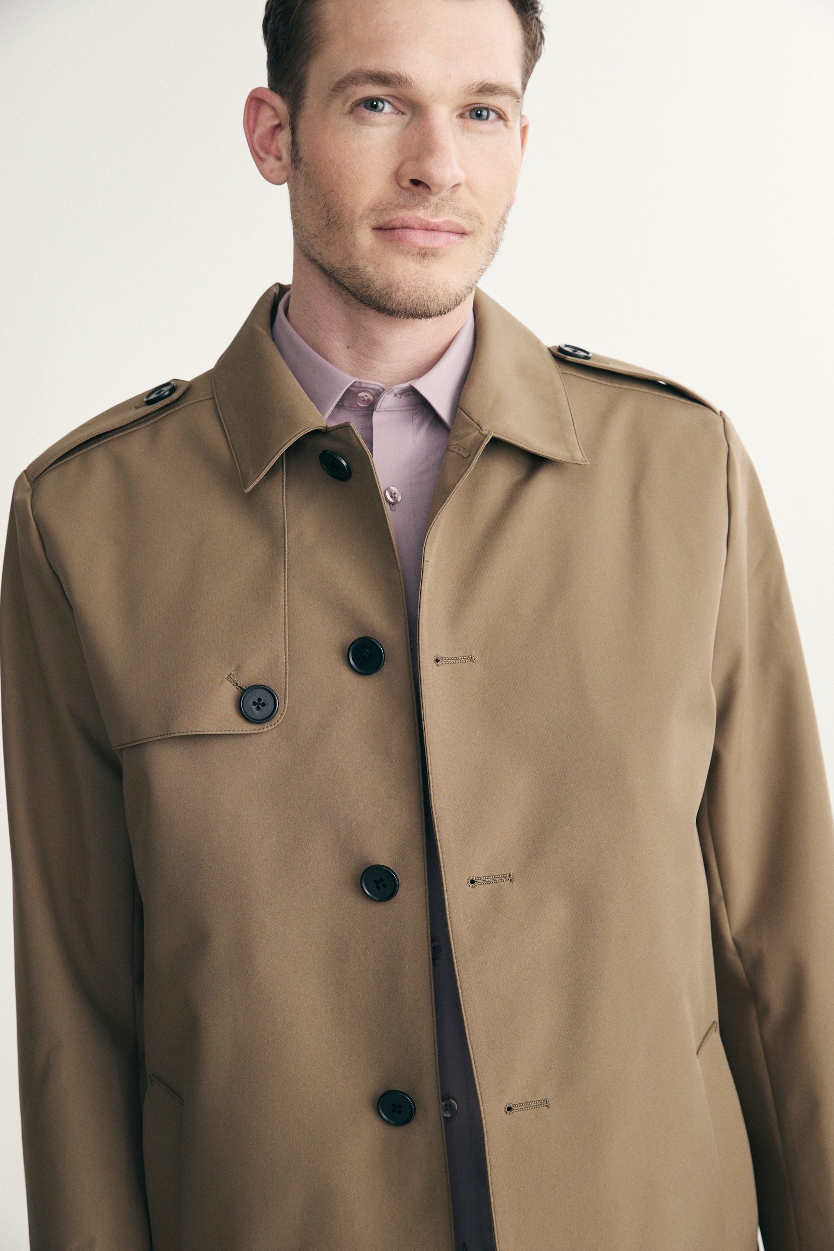 Removable lining trench coat