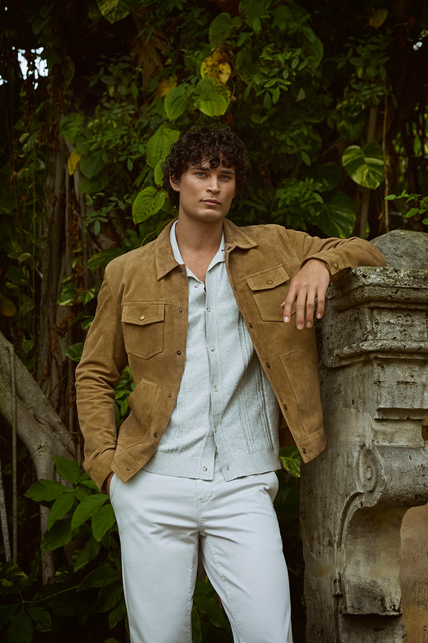 Surchemise en daim de chèvre