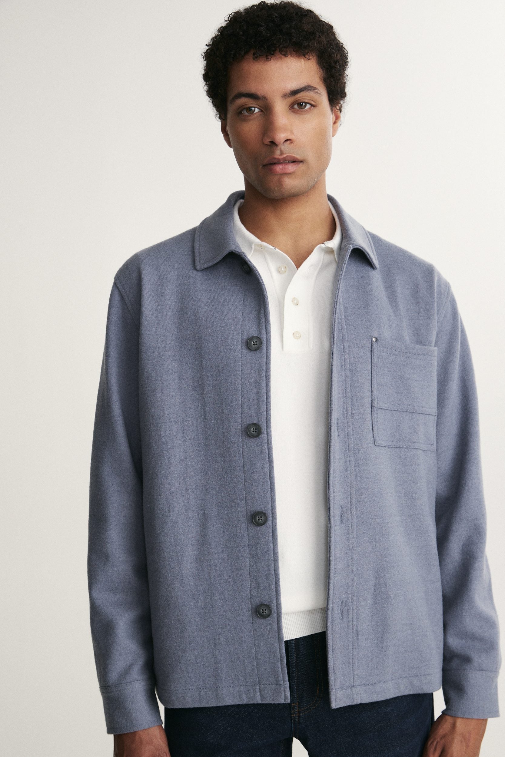 Surchemise en laine bouillie