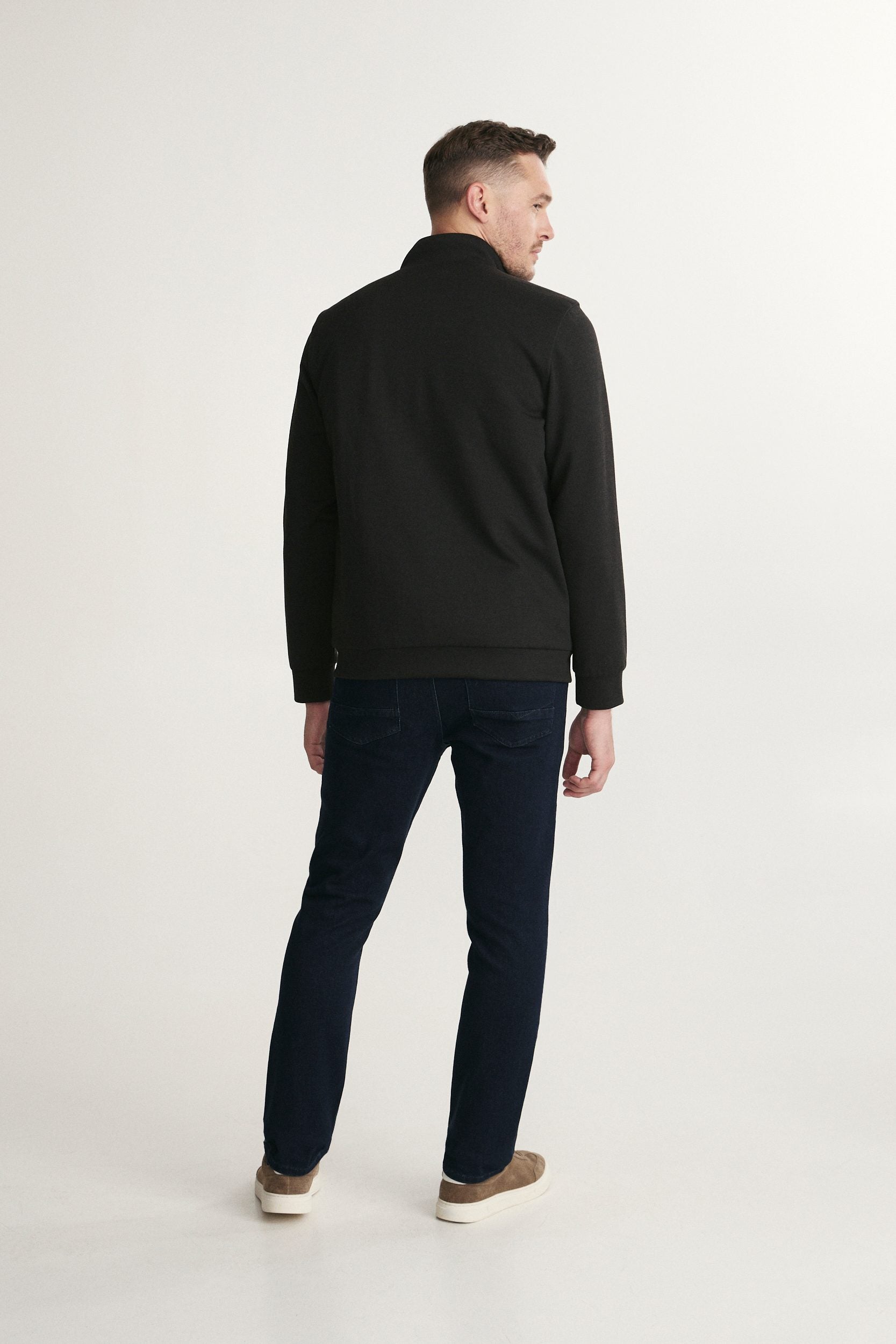 Lightweight Quilted Mock-Neck Jacket