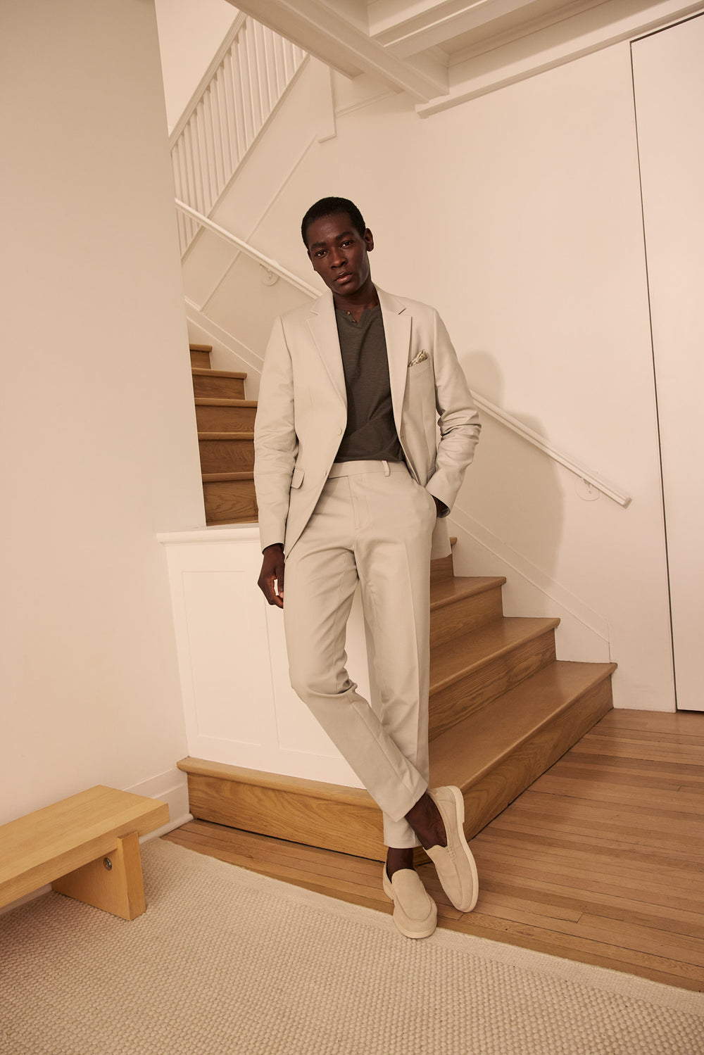Veston uni extra-ajusté