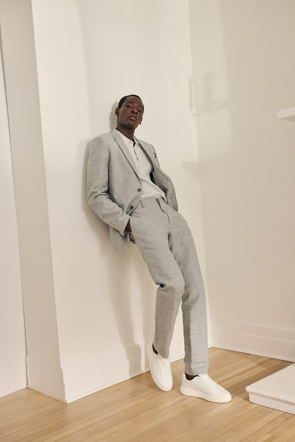 Linen pant with pleats