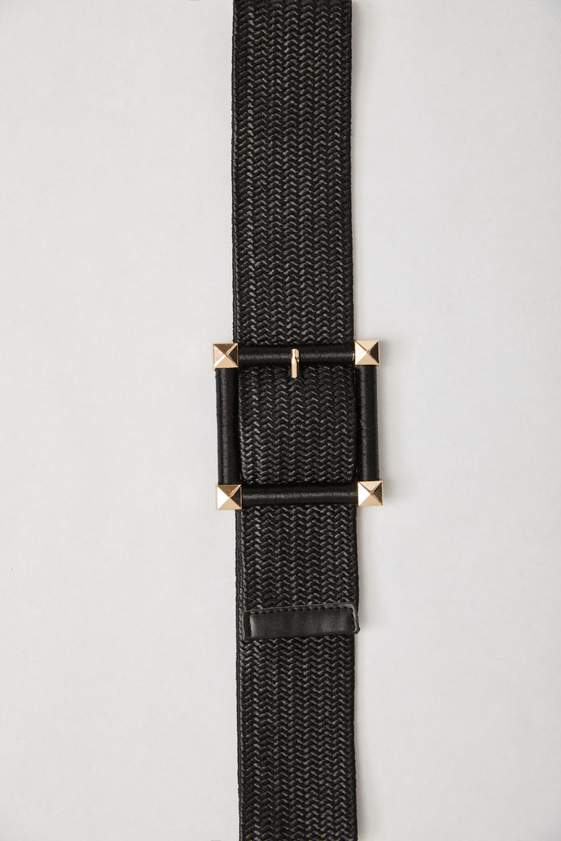 Belt with fancy buckle