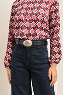 Floral Embossed Belt