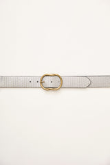 Embossed Metallic Belt