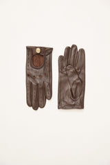 Leather Gloves With Snap