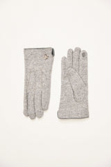 Wool Gloves With Metal Detail