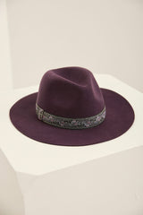 Felt Hat With Jacquard Ribbon