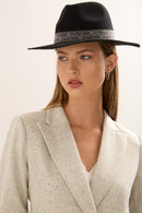 Felt Hat With Jacquard Ribbon